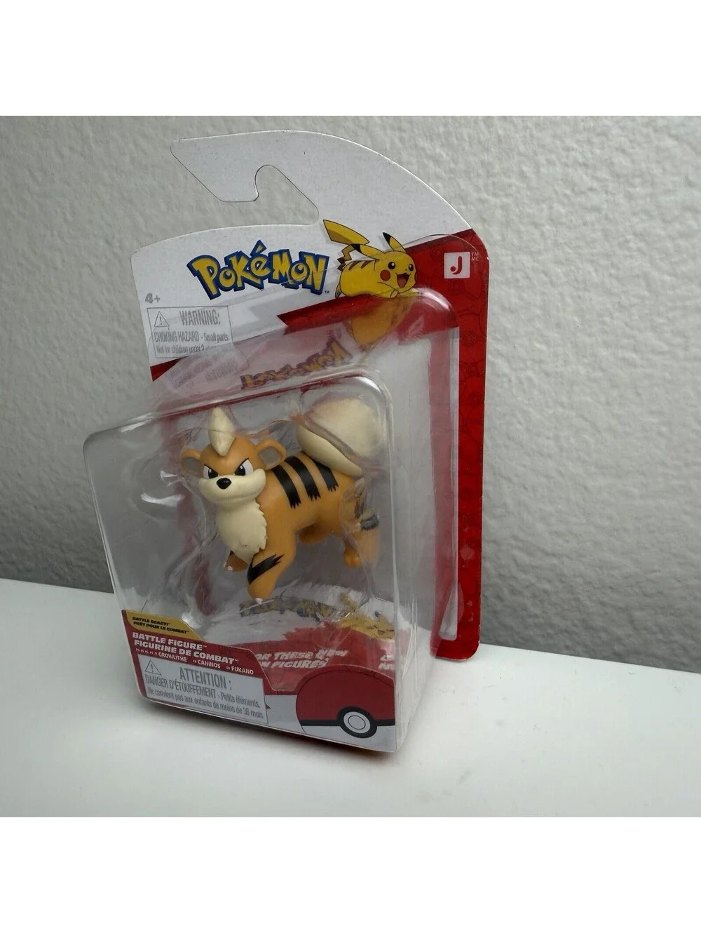 Pokémon Growlithe Battle Figure Jazwares 2” Action Figure New Sealed 2025 NIB